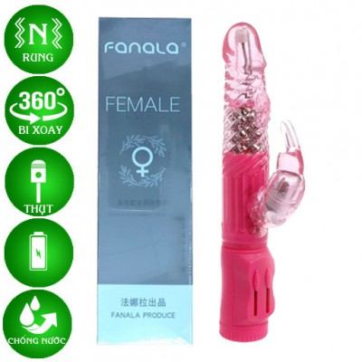 Dương vật giả Fanala Rung - Bi Xoay - Thụt đa chế độ