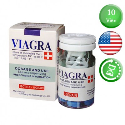 Thuốc cường dương Viagra của Mỹ hộp 10 viên