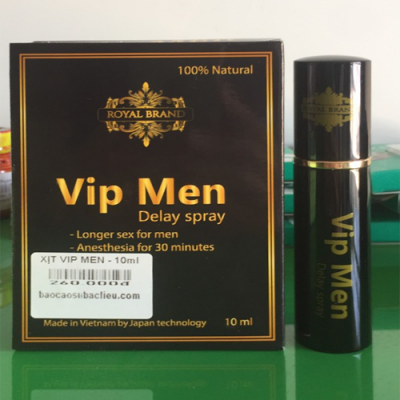 VIP Men 10 ml - Chai xịt VIP MEN kéo dài thời gian quan hệ cực lâu đến 30 phút